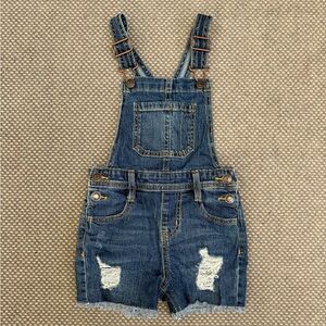 Cat & Jack Denim Shorts Overalls